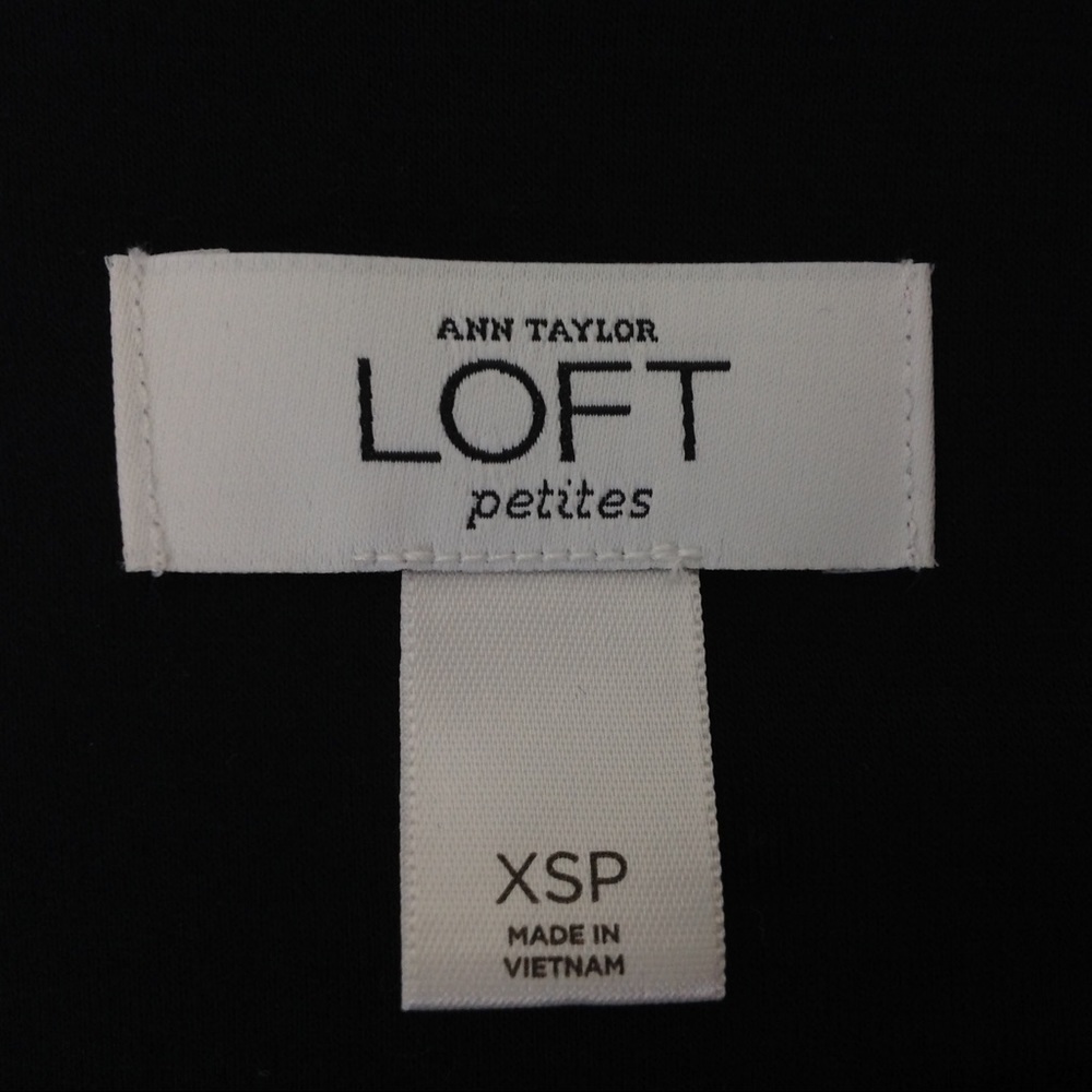loft - Navy Blue Beaded Dress Back Ribbon Bow … - Picture 5 of 6